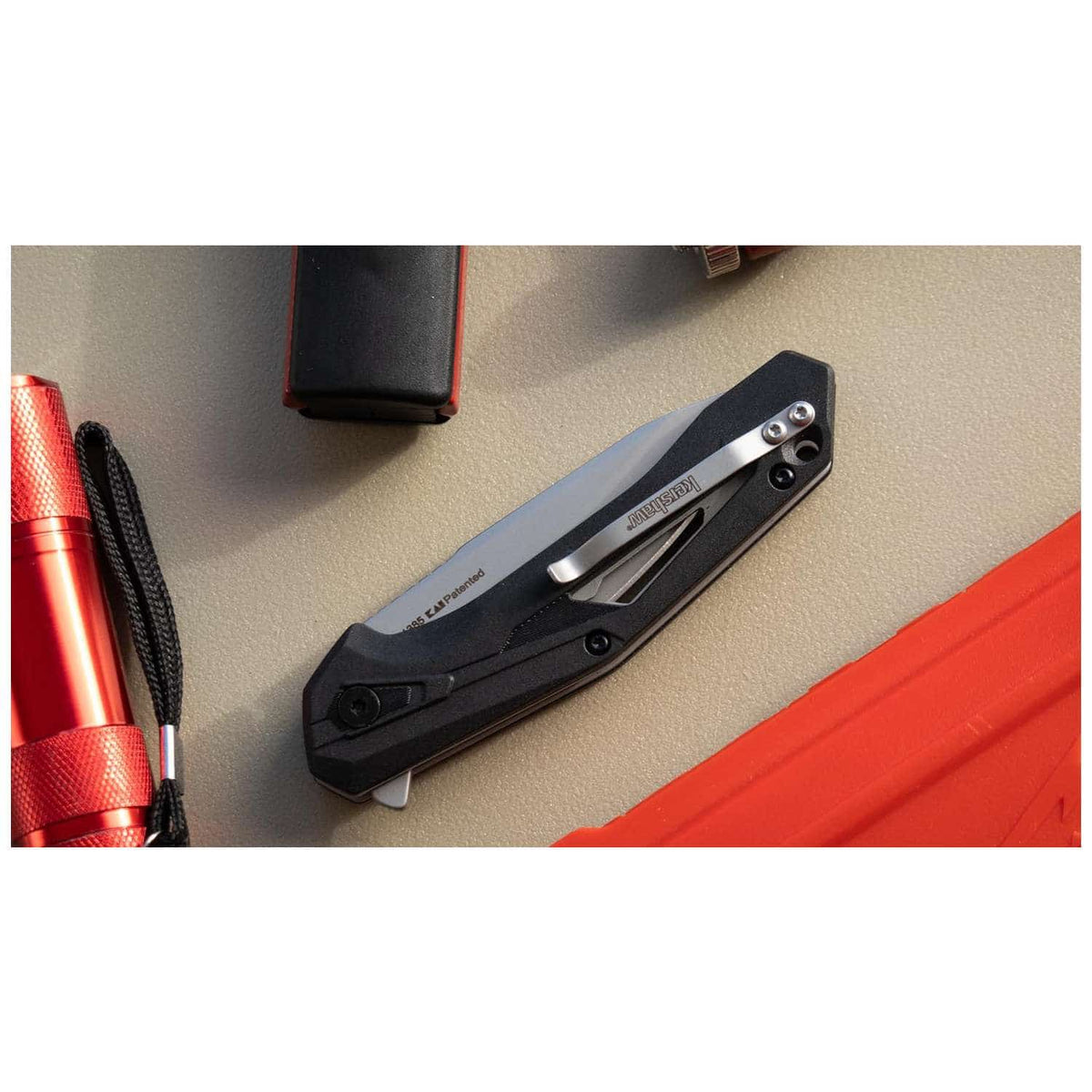Kershaw Airlock Bead-Blasted Pocket Knife 8 cm Black Handle 84 gr 1385X