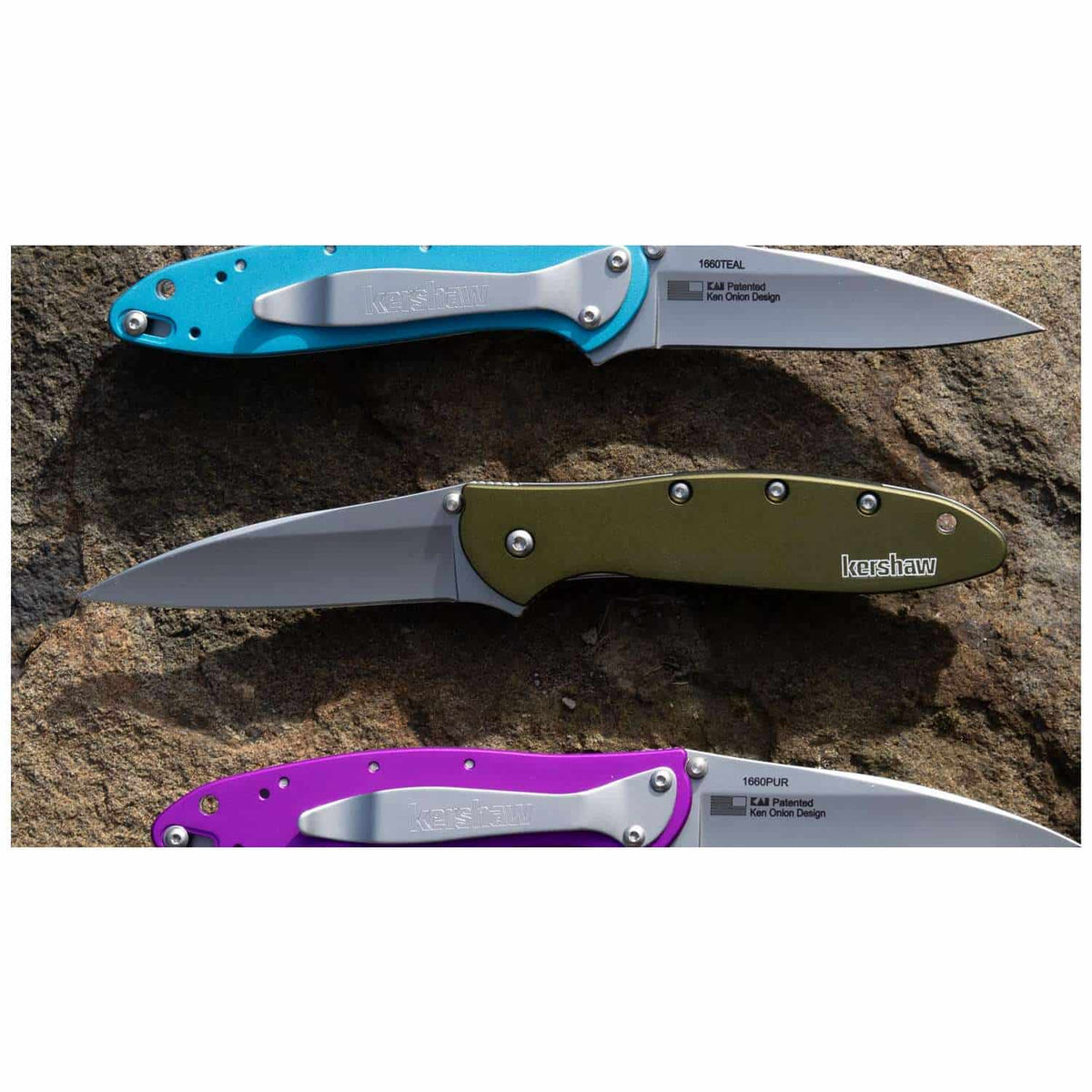 Kershaw Leek Bead-Blasted Pocket Knife 8 cm Olive Handle 68 gr 1660OL