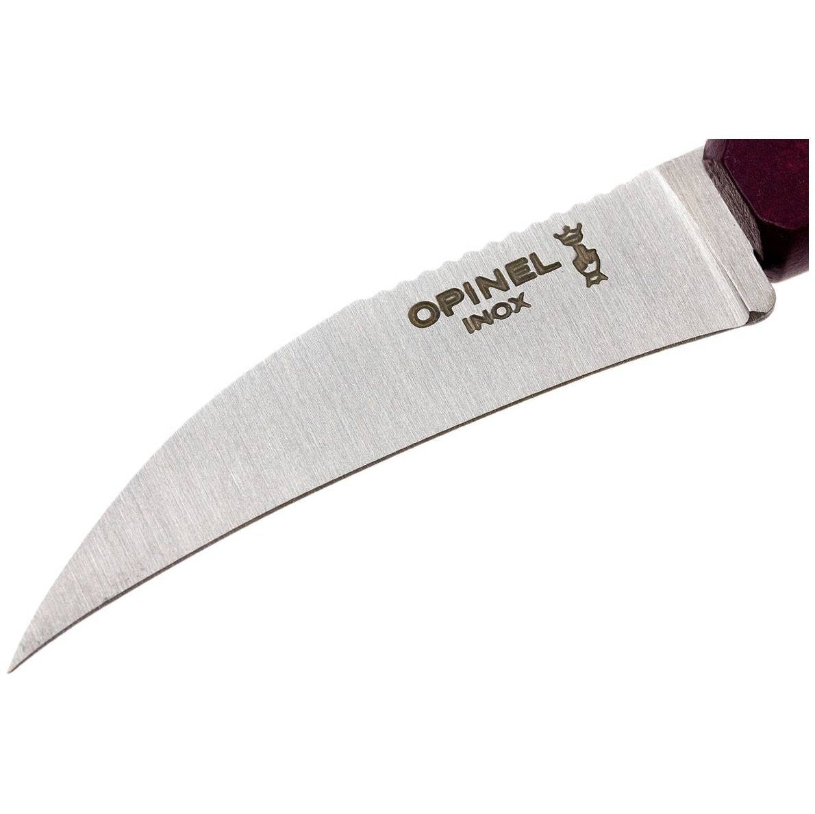 Opinel Peeling Knife 7 cm Purple Wooden Handle No 114 Les Essentiels 001924