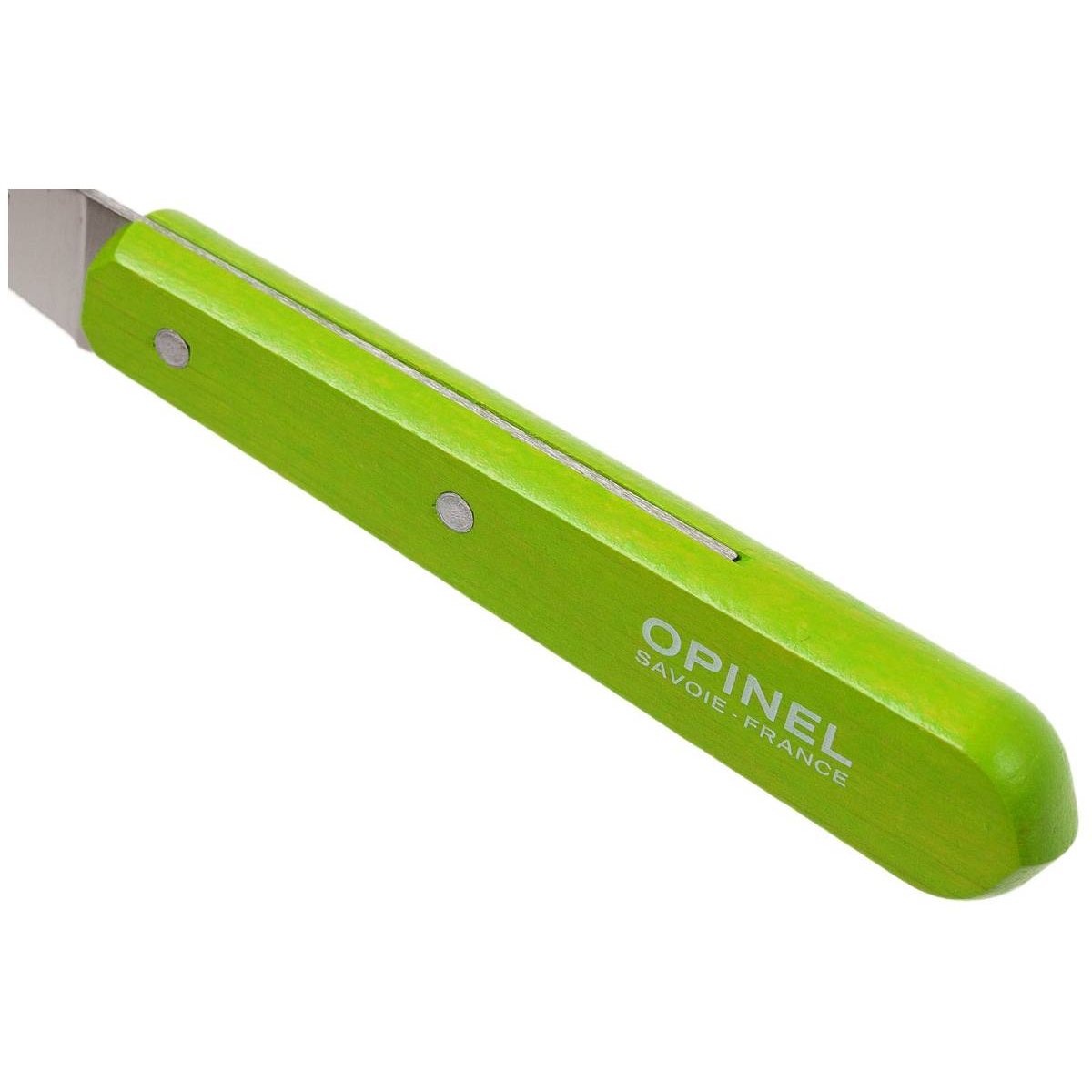 Opinel Peeling Knife 7 cm Green Wooden Handle No 114 Les Essentiels 001925