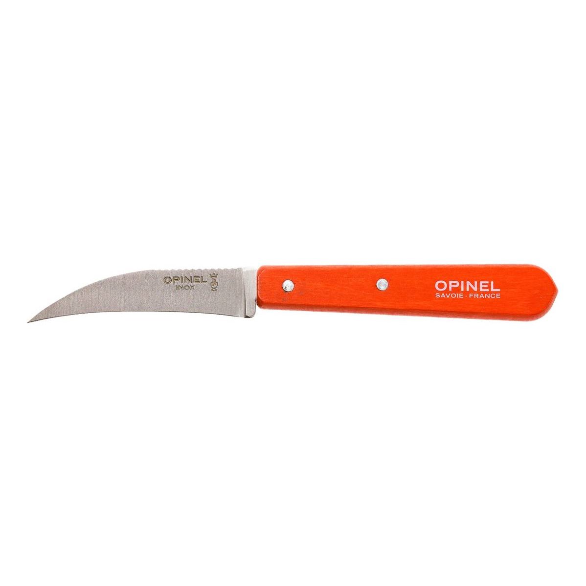 Opinel Peeling Knife 7 cm Orange Wooden Handle No 114 Les Essentiels 001926