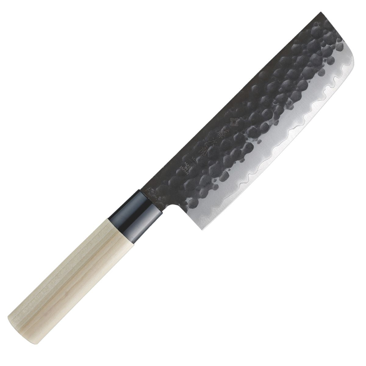 Tojiro Nakiri Knife 16.5 cm Magnolia Handle Hammered F-1113