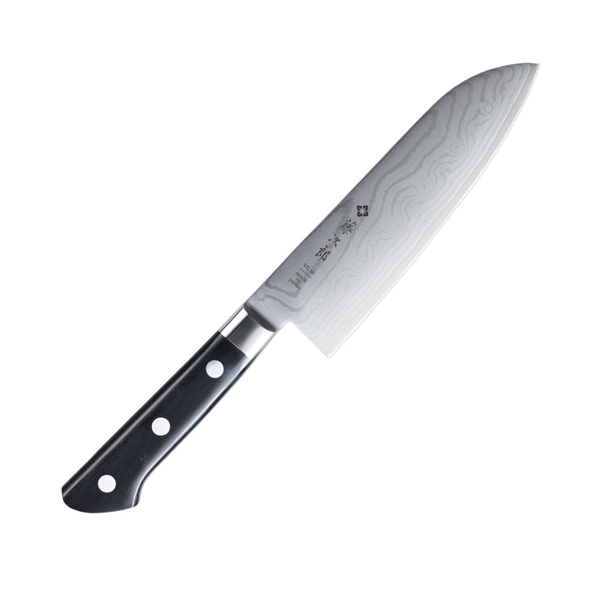 Tojiro Damascus Santoku Knife 17 cm Classic Damascus F-659