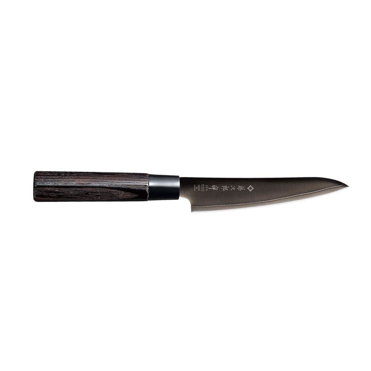 Tojiro Utility Knife 13 cm Chestnut Handle Black Zen FD-1562