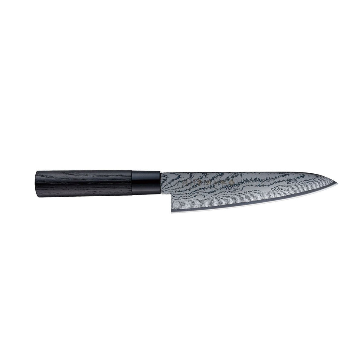 Tojiro Damascus Chef's Knife 18 cm Chestnut Handle Shippu Black FD-1593