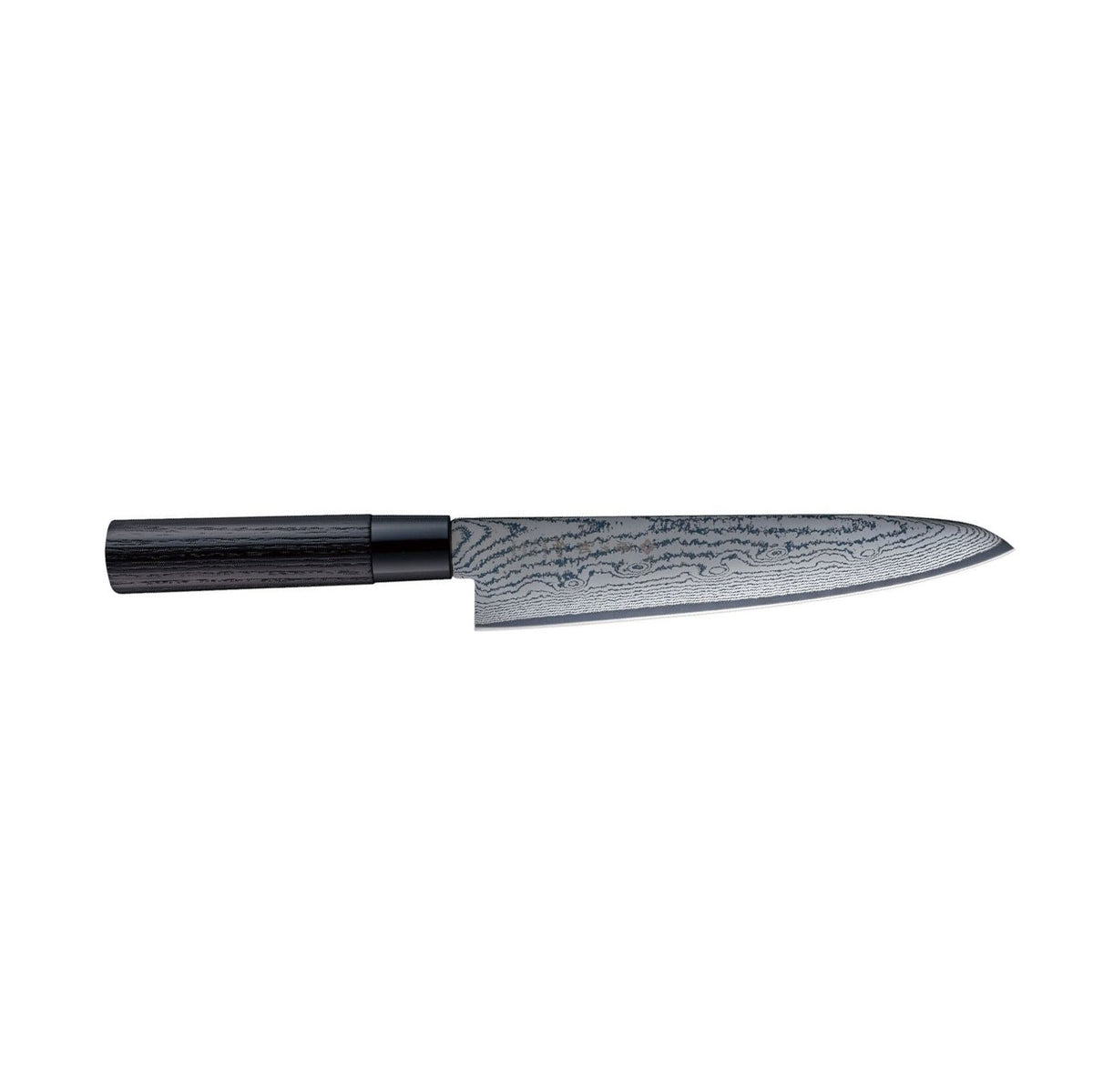 Tojiro Damascus Chef's Knife 21 cm Chestnut Handle Shippu Black FD-1594