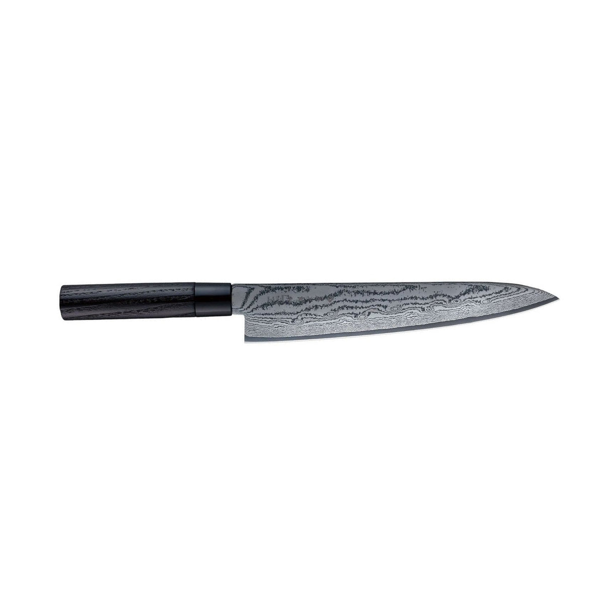 Tojiro Damascus Chef's Knife 27 cm Chestnut Handle Shippu Black FD-1596