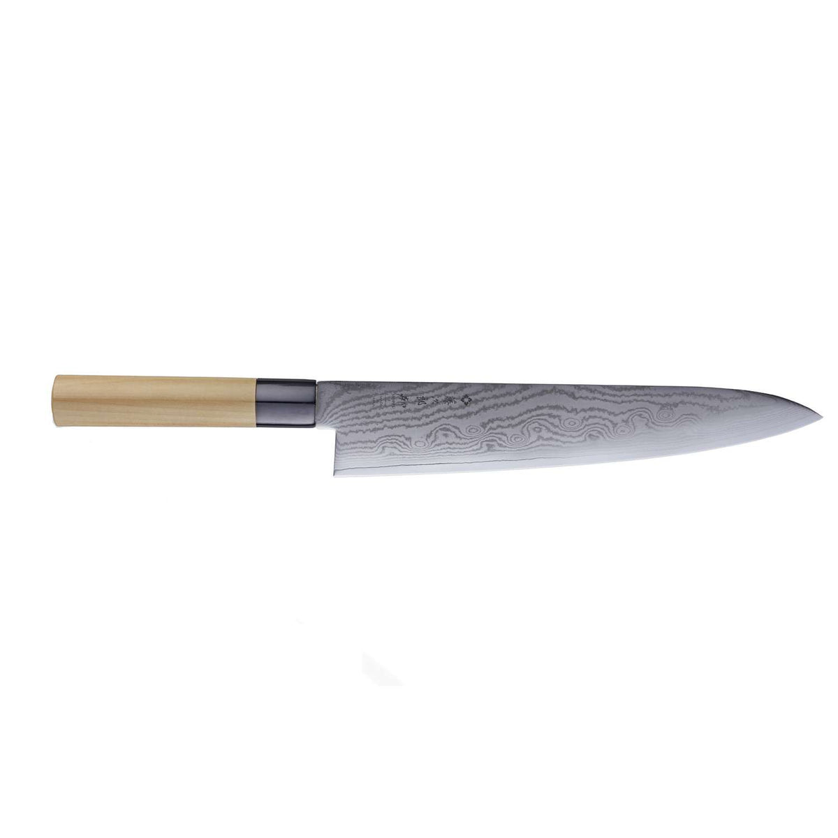 Tojiro Damascus Chef's Knife 27 cm Magnolia Handle Shippu White FD-596