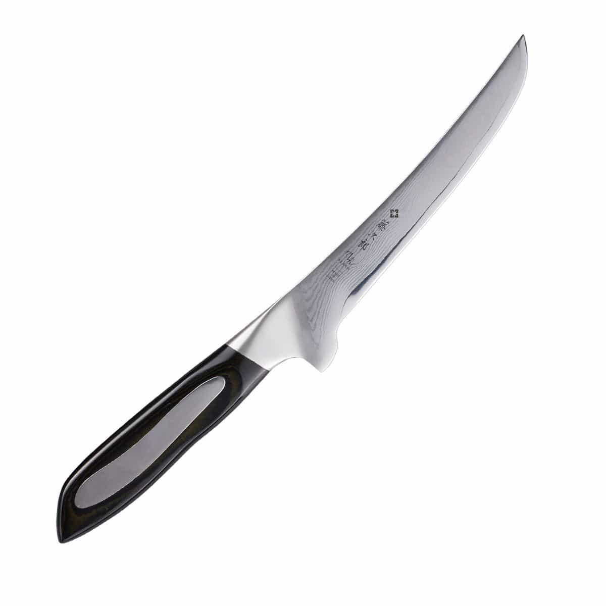 Tojiro Damascus Boning Knife 15 cm Micarta Handle Flash FF-BO150