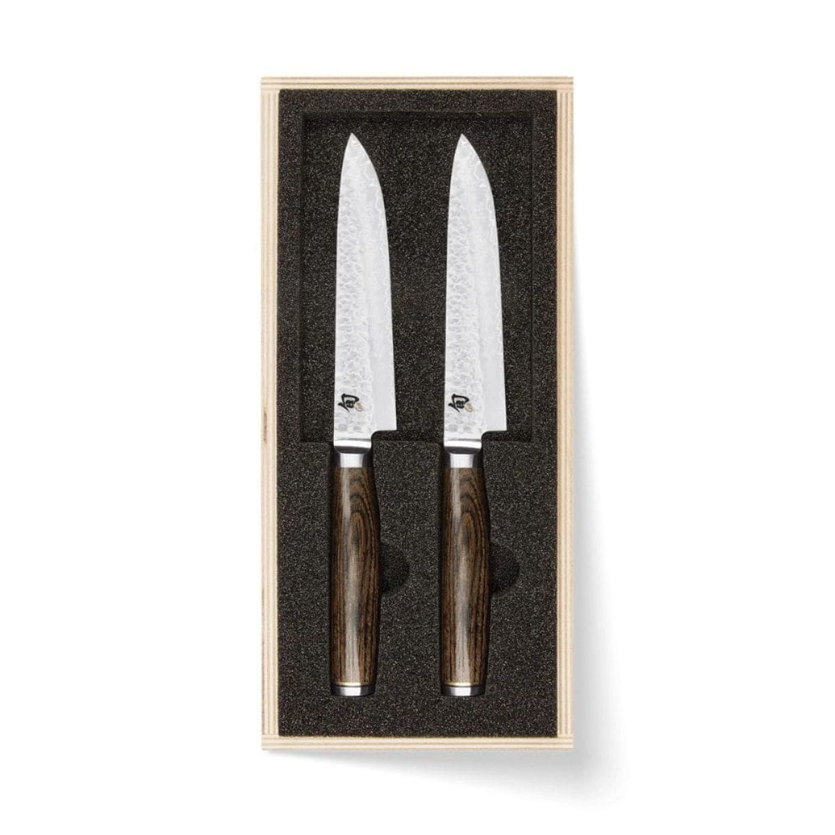 KAI Damascus Steak Knives 13 cm 2 Piece Set Shun Premier Tim Malzer TDMS-400