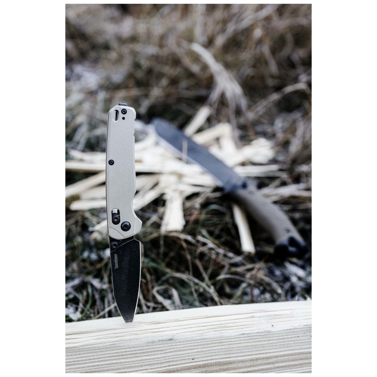 Kershaw Bel Air BlackWash MagnaCut Pocket Knife 8 cm Grey Handle 82 gr 6105