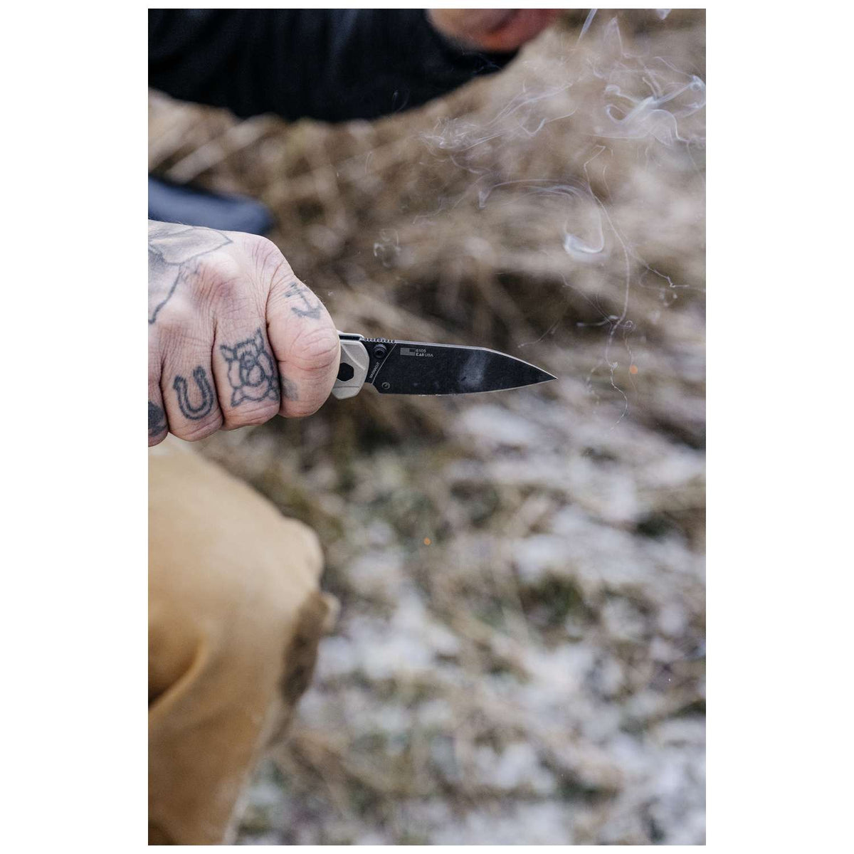 Kershaw Bel Air BlackWash MagnaCut Pocket Knife 8 cm Grey Handle 82 gr 6105