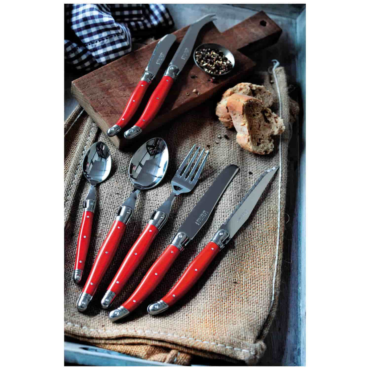 Andre verdier Knife Block 6-Piece Set Terra Laguiole Debutant 706TEBBP