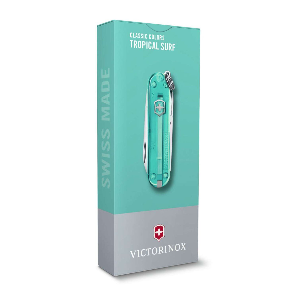 Victorinox Classic SD Swiss Army Knife 58 mm 7 Functions Turquoise Transparent Tropical Surf