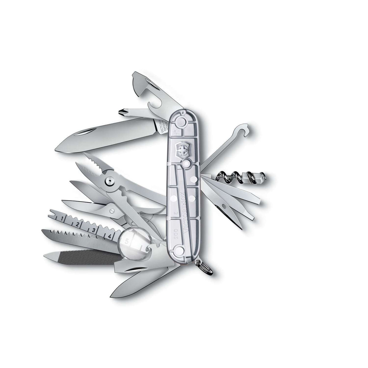 Victorinox Swiss Champ Swiss Army Knife 91 mm 33 Functions Silver Transparent 1.6794.T7