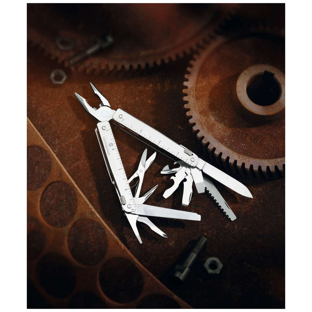Victorinox Swiss Tool MX Clip Swiss Army Multitool 115 mm 27 Functions Silver In Blister