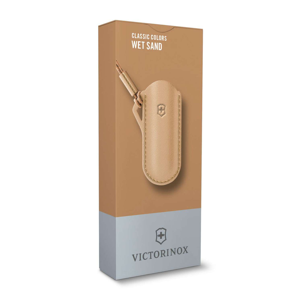 Victorinox Leather Pouch 70 mm Beige Wet Sand 4.0670.49