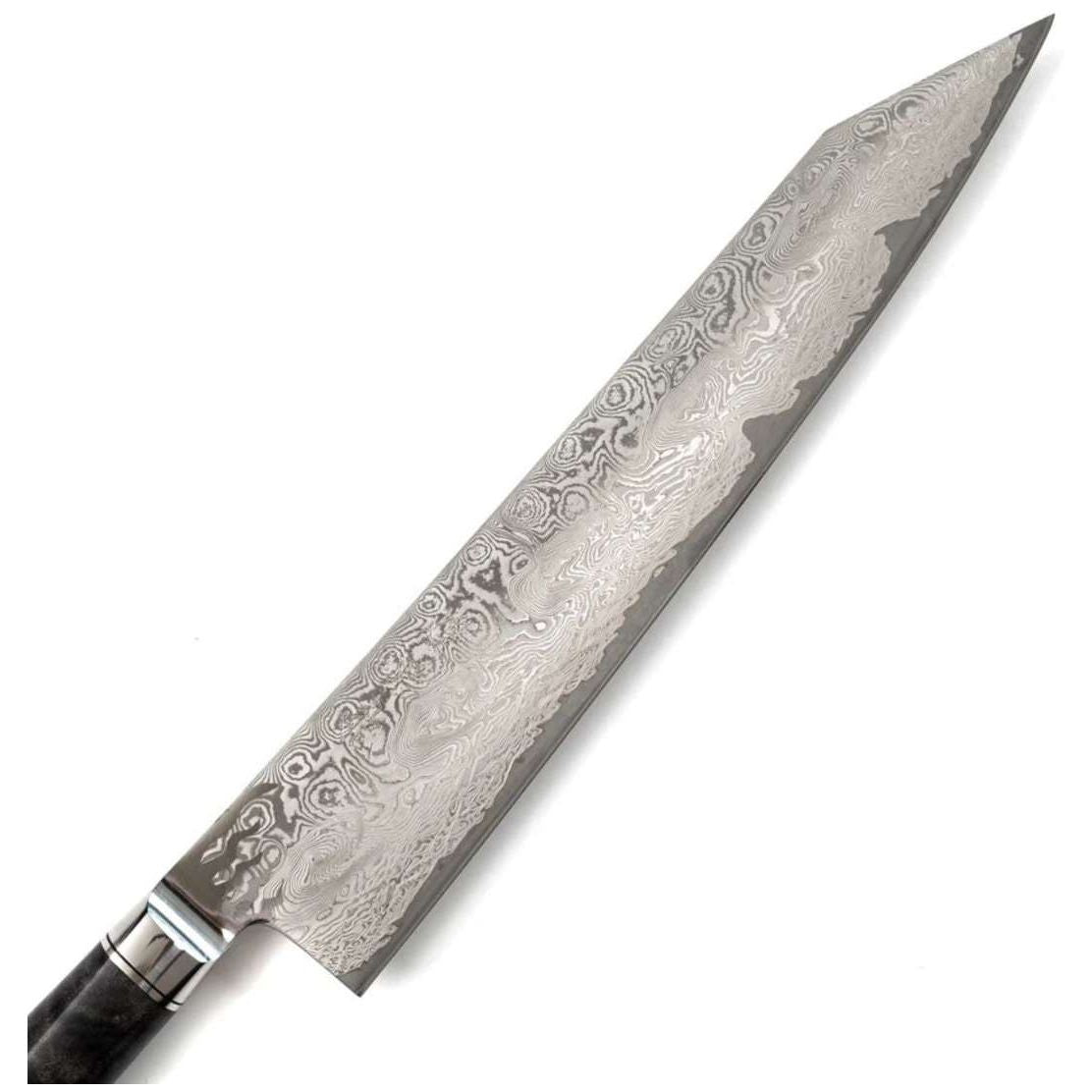 Ryusen Damascus Slicing Knife 26 cm Poplar Handle Oukokuryu MT OK-206