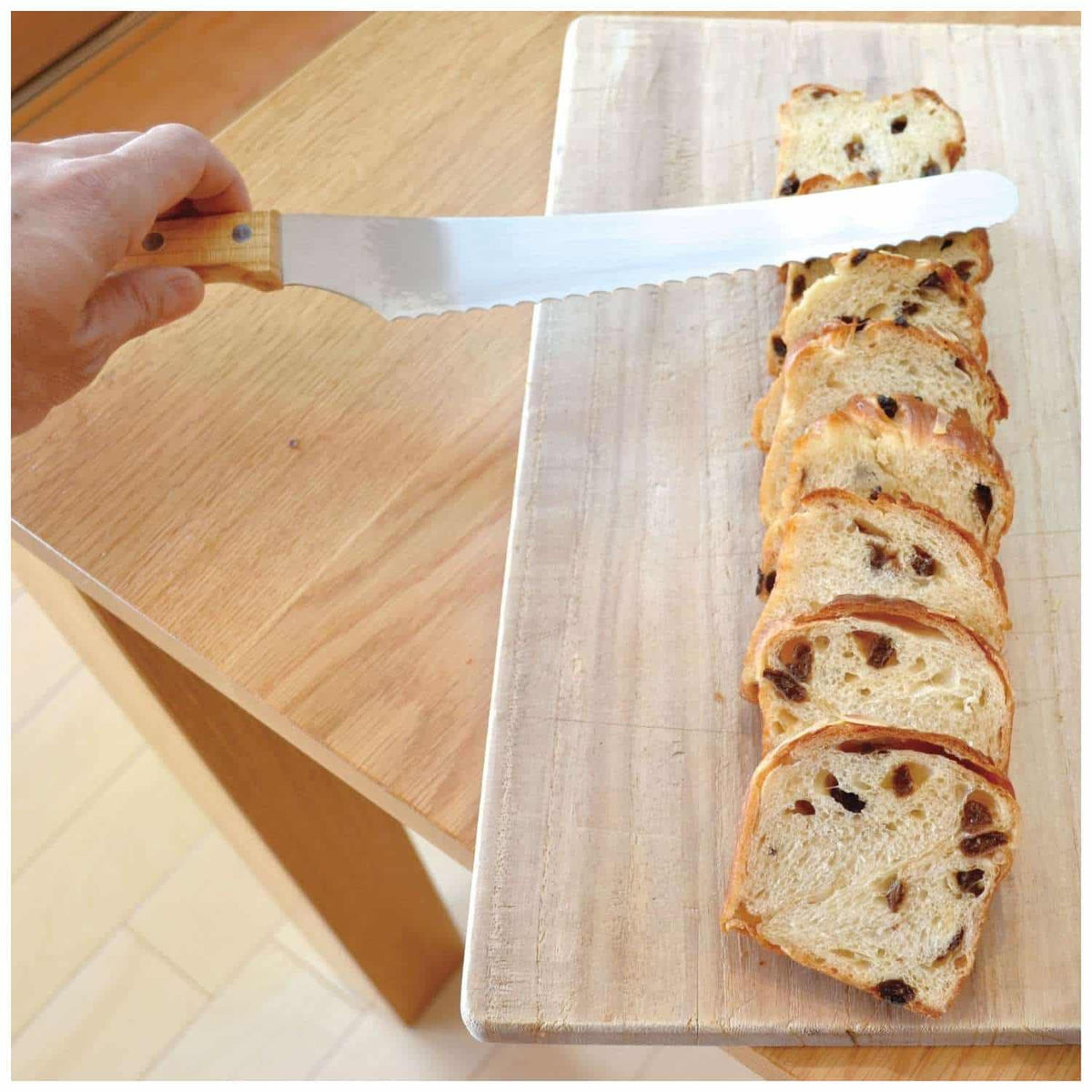 Nisaku Bread Knife 24 cm Tomita 3000