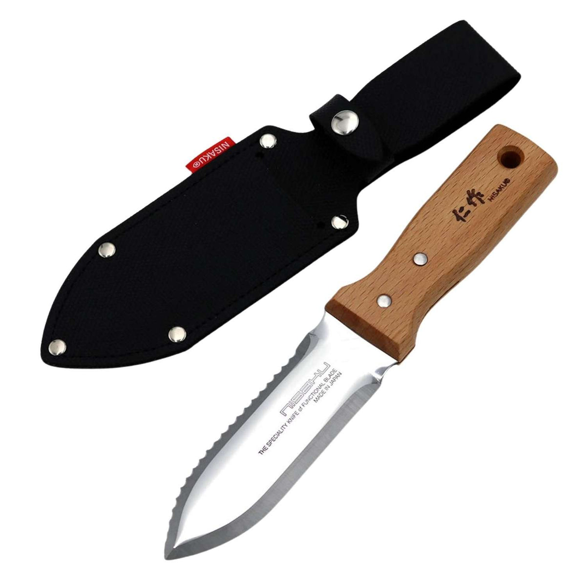 Nisaku Gardening Knife 13 cm Hori Hori With Sheath Yamakodachi 6200