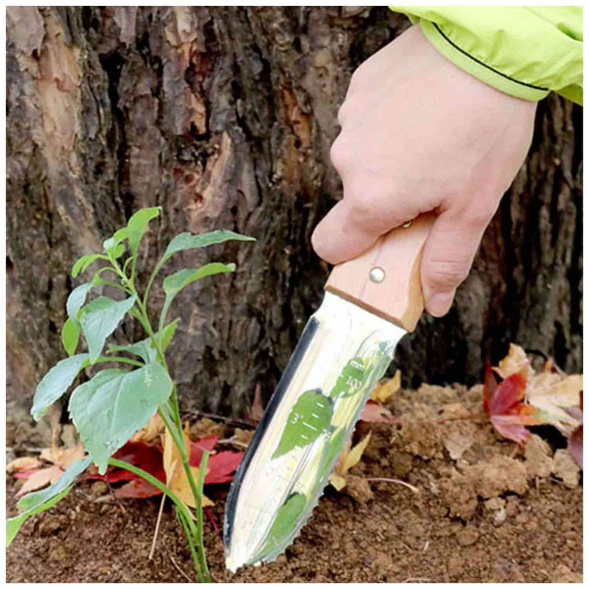 Nisaku Gardening Knife 13 cm Hori Hori With Sheath Yamakodachi 6200