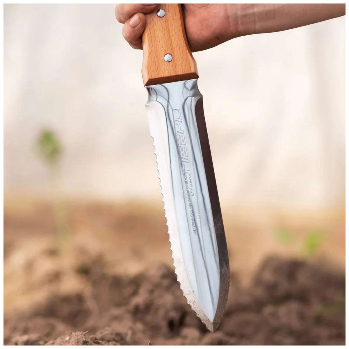 Nisaku Gardening Knife 18 cm Hori Hori With Sheath Weeding 650