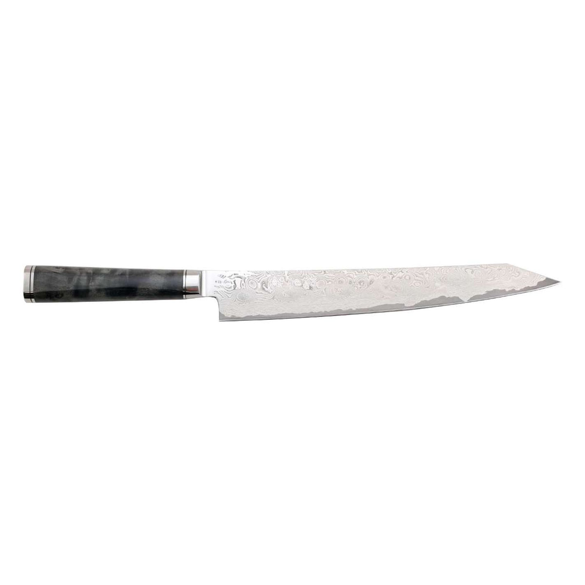 Ryusen Damascus Slicing Knife 26 cm Poplar Handle Oukokuryu MT OK-206