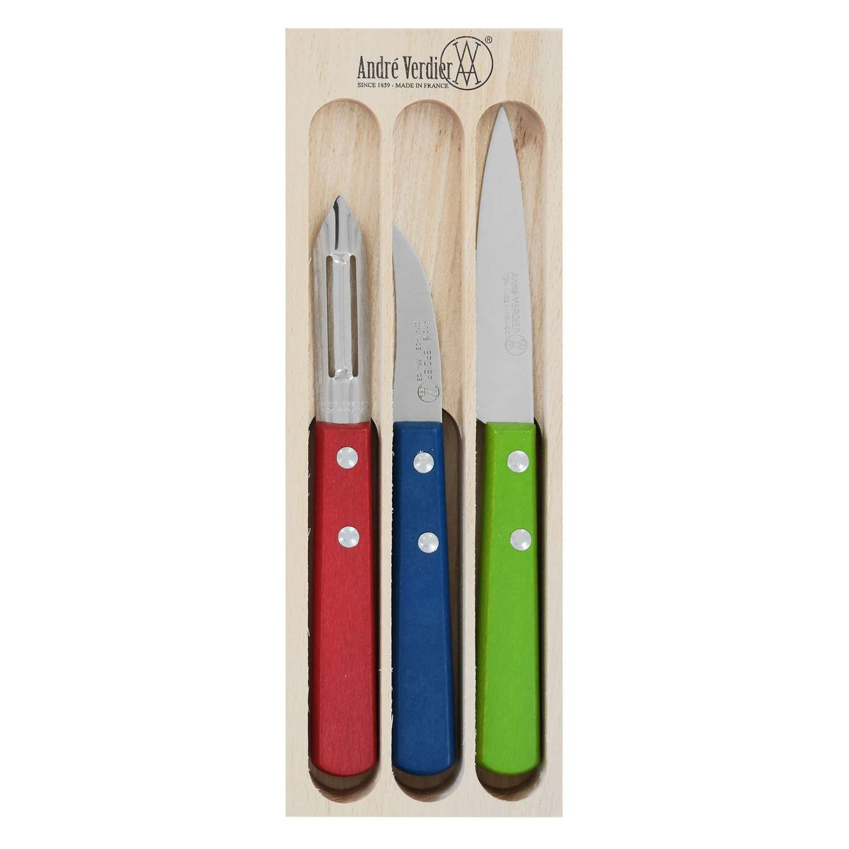 Andre verdier Knives And Peeler 3 pcs set Prepa Culi