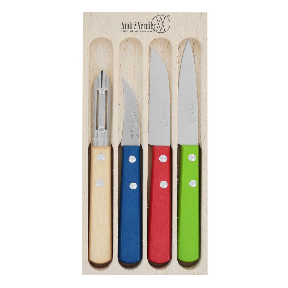 Andre verdier Knives And Peeler 4 pcs set Prepa Culi