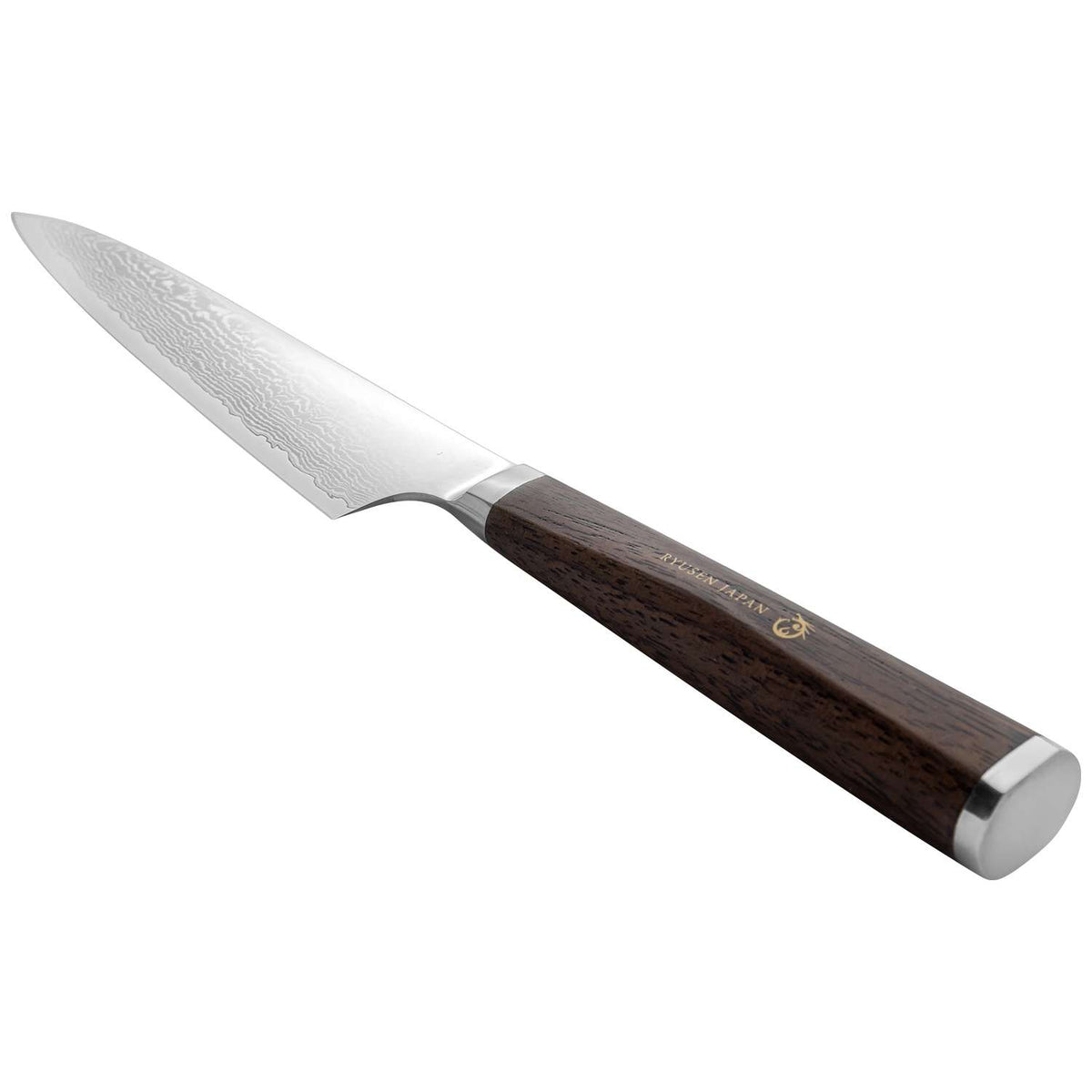 Ryusen Damascus Chef's Knife 24 cm Walnut Handle Prever PV-101