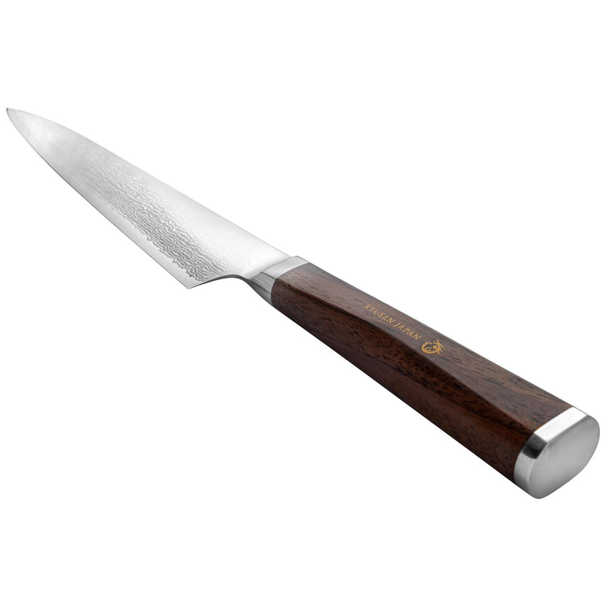 Ryusen Damascus Slicing Knife 24 cm Walnut Handle Prever PV-107