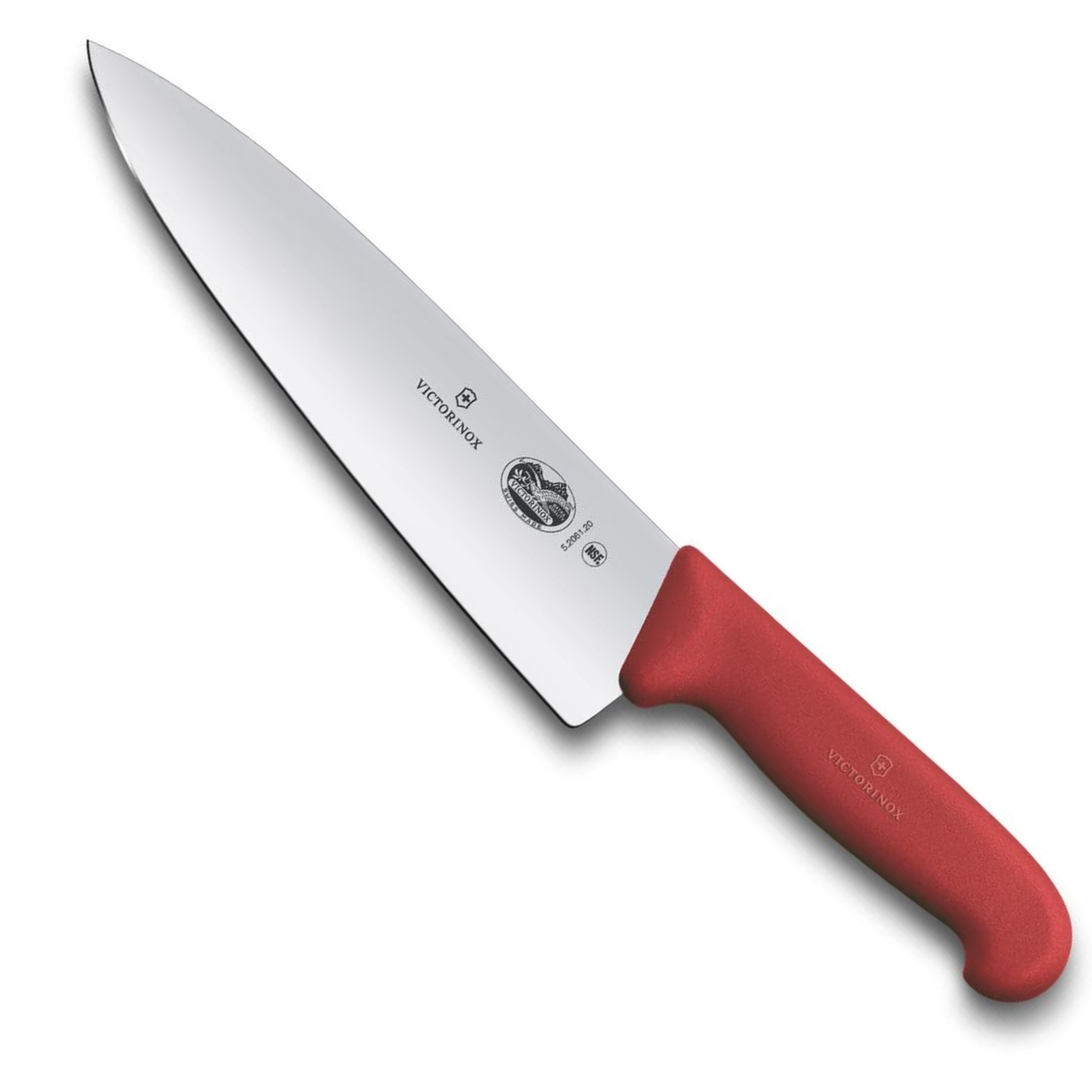 Victorinox Μαχαίρι σεφ 20 εκατ. έξτρα φαρδιά λάμα κόκκινη λαβή Fibrox 5.2061.20B