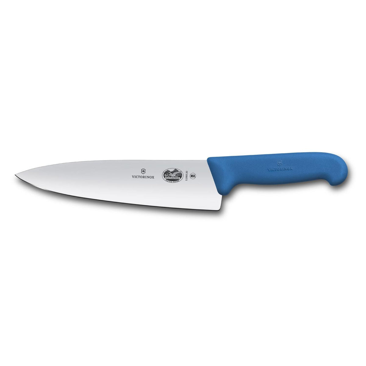 Victorinox Chef's Knife Extra Wide Blade 20 cm Blue Handle Fibrox 5.2062.20B