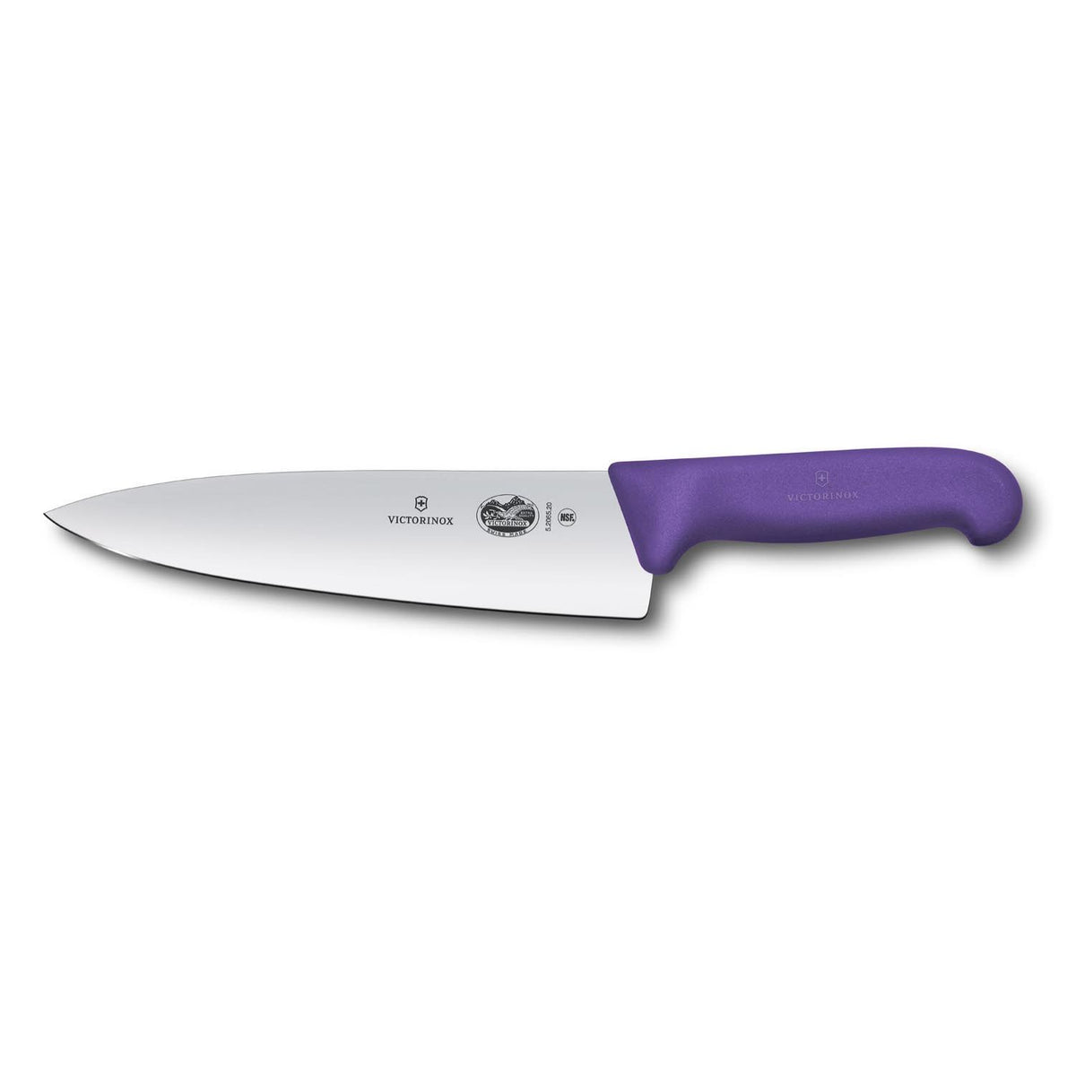 Victorinox Chef's Knife Extra Wide Blade 20 cm Purple Handle Fibrox 5.2065.20B