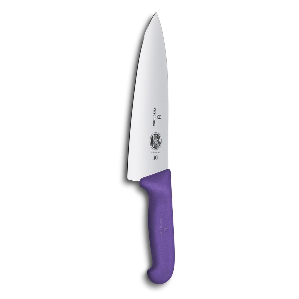 Victorinox Chef's Knife Extra Wide Blade 20 cm Purple Handle Fibrox 5.2065.20B