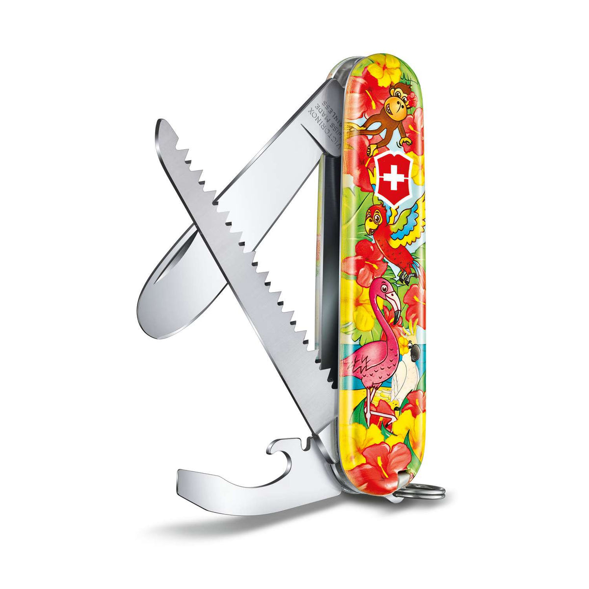 Victorinox My First Victorinox Animal-Edition Swiss Army Knife 84 mm 9 Functions Parot 0.2373.E3