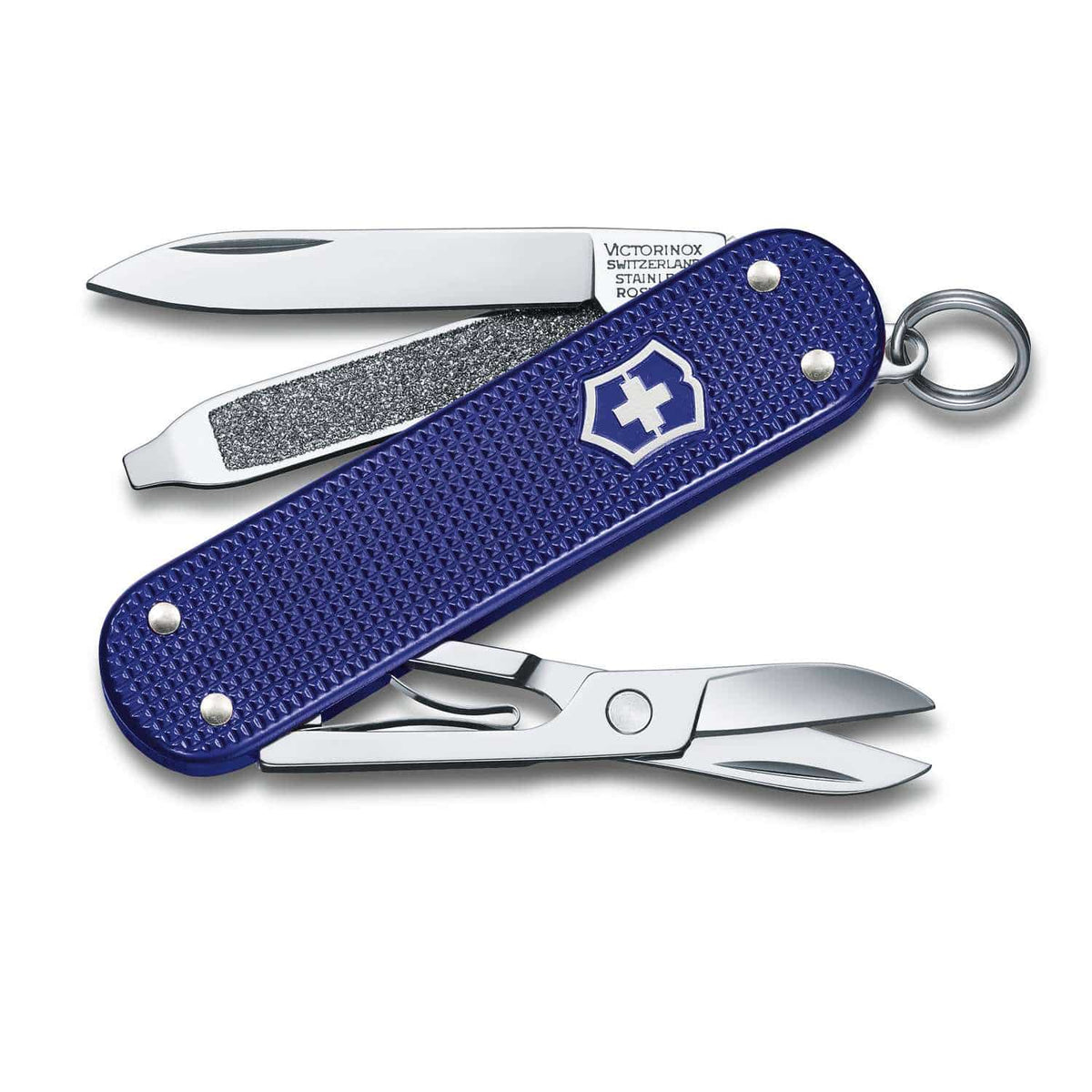 Victorinox Classic SD Alox Swiss Army Knife 58 mm 5 Functions Aluminium Scales Blue Night Dive