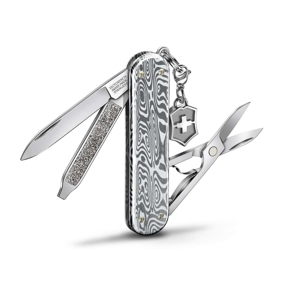 Victorinox Classic SD Brilliant Swiss Army Knife 58 mm 5 Functions Damast 0.6221.34