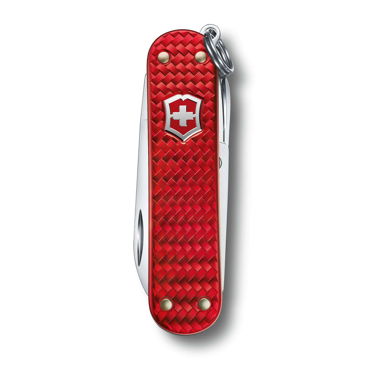 Victorinox Classic SD Precious Alox Swiss Army Knife 58 mm 5 Functions Aluminium Scales Red Iconic Red