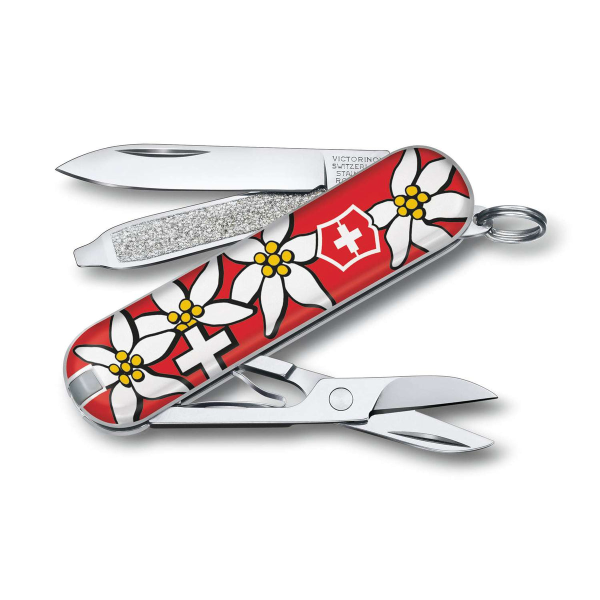 Victorinox Classic SD Swiss Army Knife 58 mm 7 Functions Pattern Edelweiss 0.6223.840