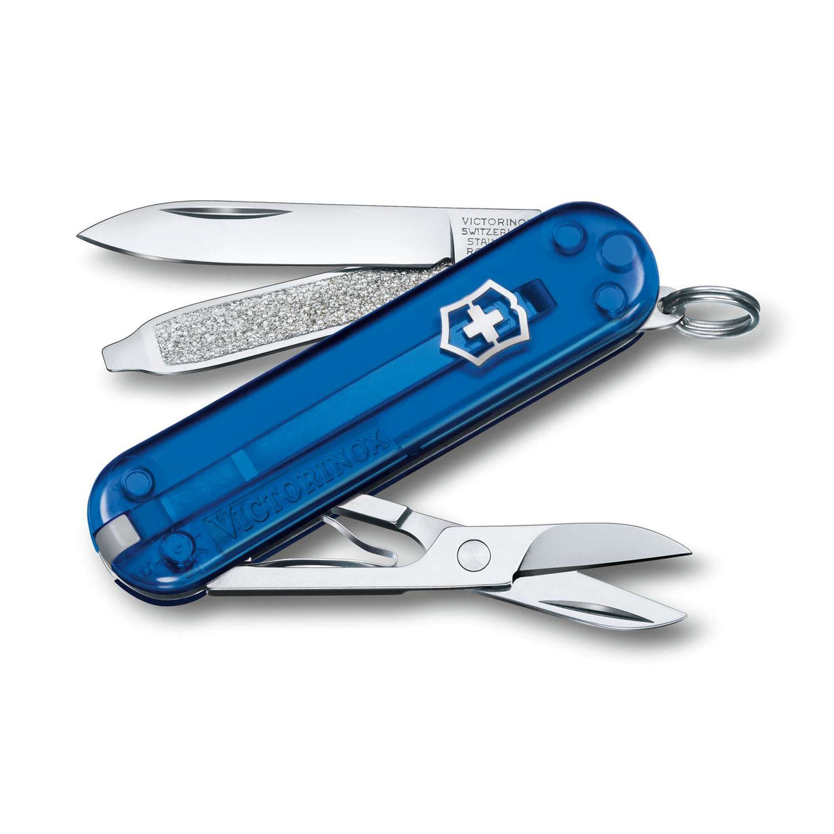 Victorinox Classic SD Swiss Army Knife 58 mm 7 Functions Blue Transparent Deep Ocean 0.6223.T2G