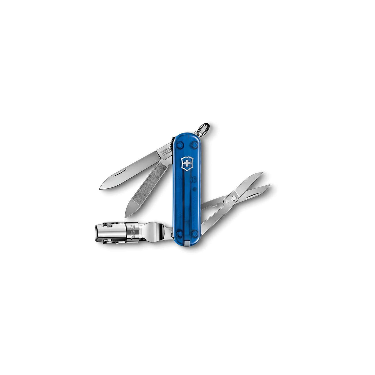Victorinox Nail Clip 580 Swiss Army Knife 65 mm 8 Functions Blue Transparent 0.6463.T2