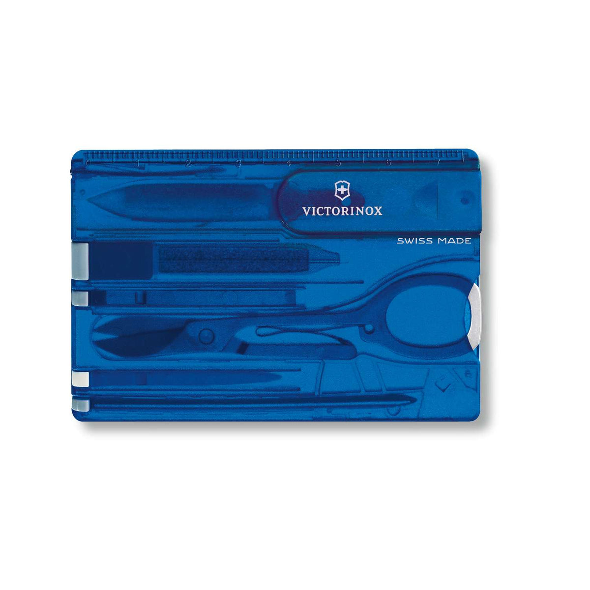 Victorinox Swiss Card Classic 10 Functions Blue Transparent 0.7122.T2