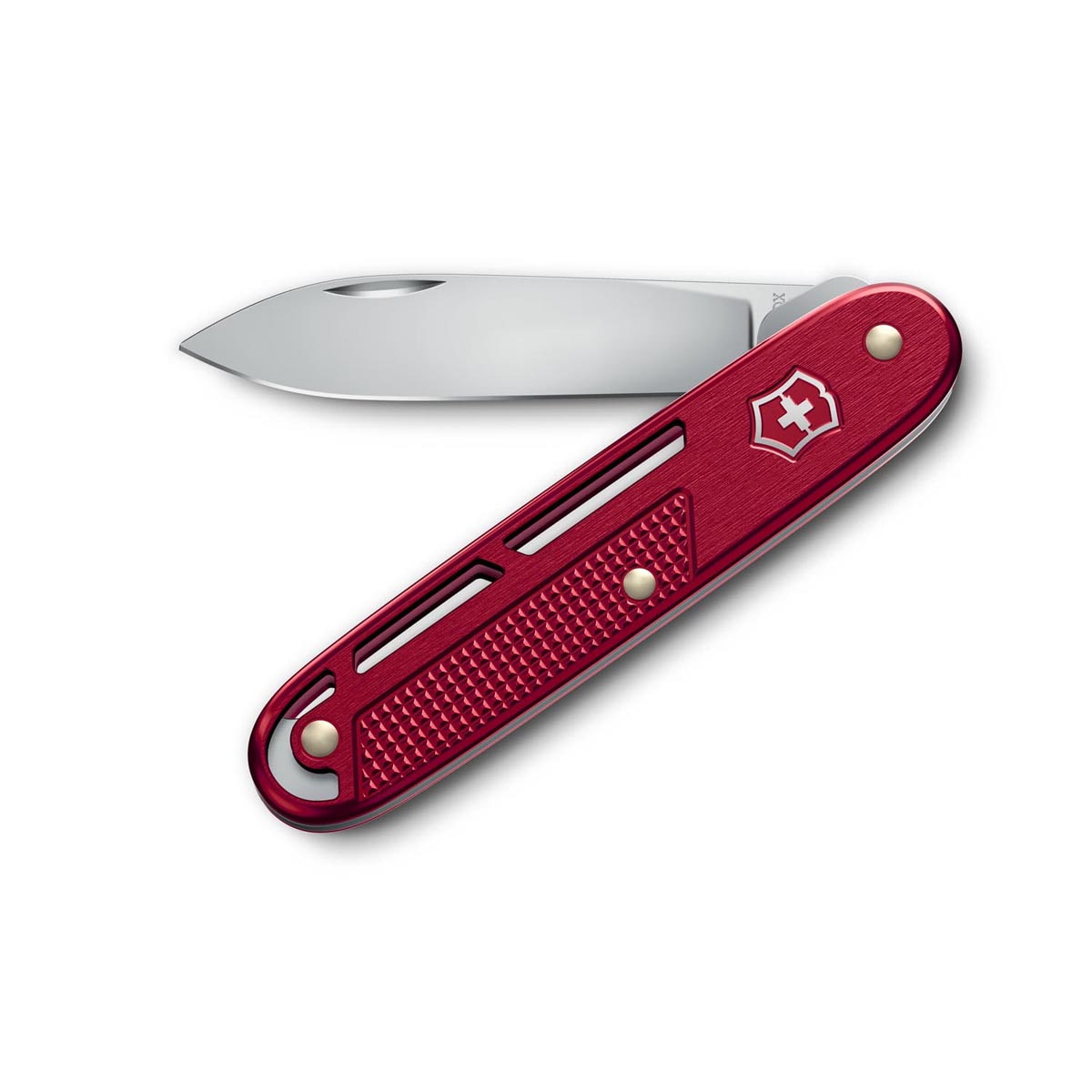 Victorinox Onefold Alox Swiss Army Kinfe 93 mm 2 Functions Aluminium Scales Red 0.8006.20