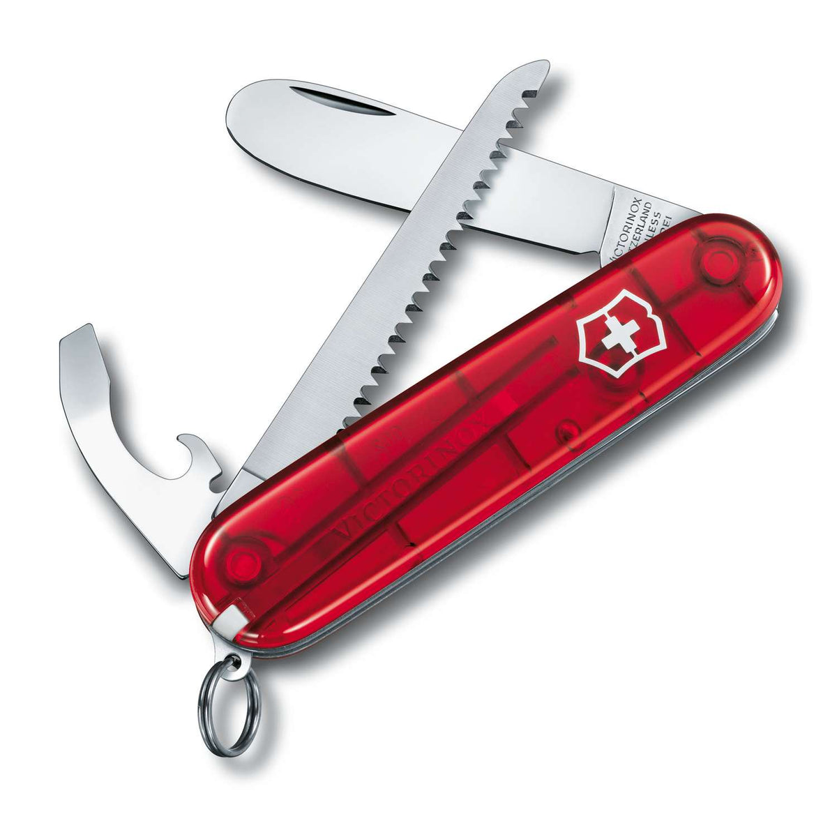 Victorinox My First Victorinox Swiss Army Knife 84 mm 9 Functions Red Transparent 0.2373.T