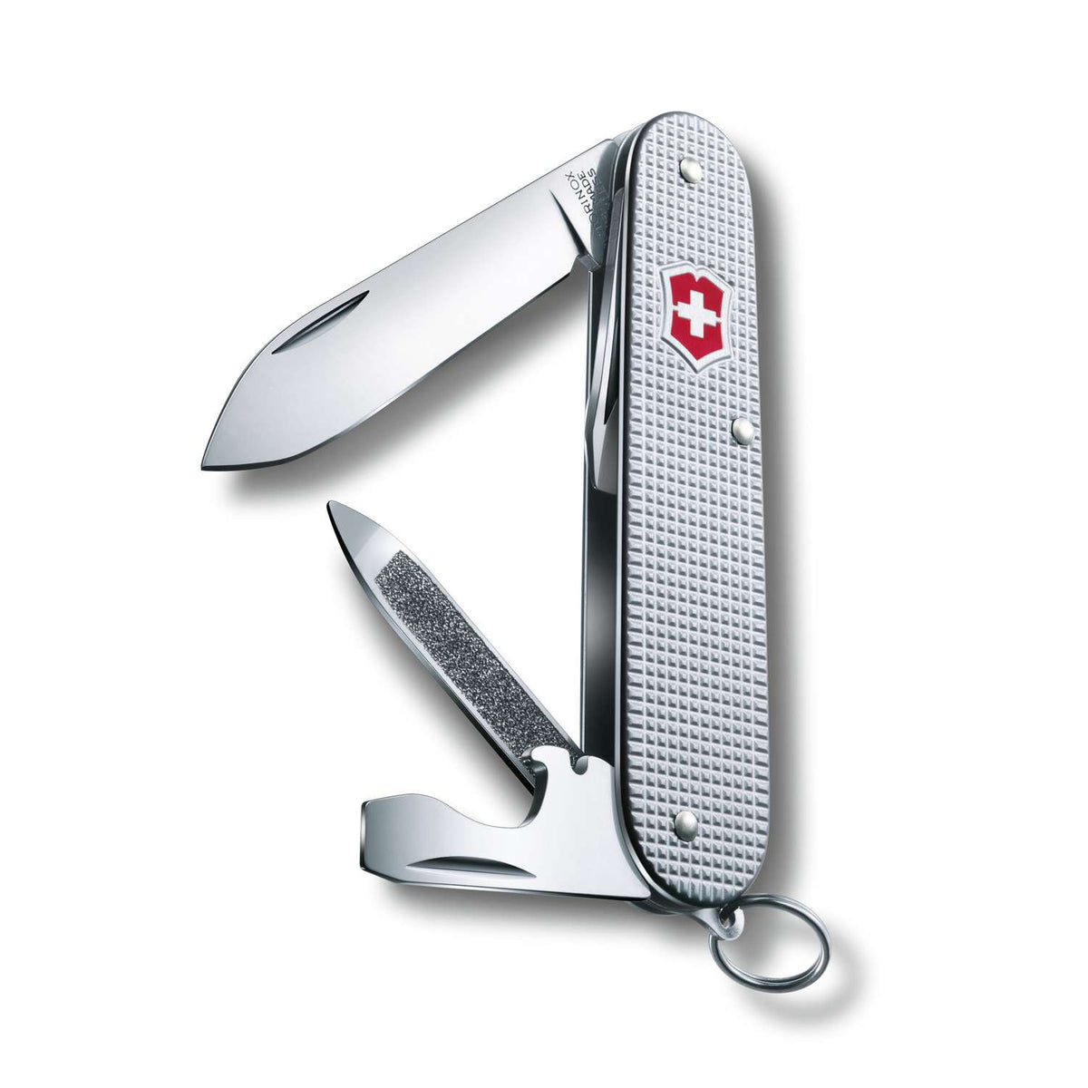 Victorinox Cadet Alox Swiss Army Knife 84 mm 9 Functions Aluminium Scales Silver 0.2601.26