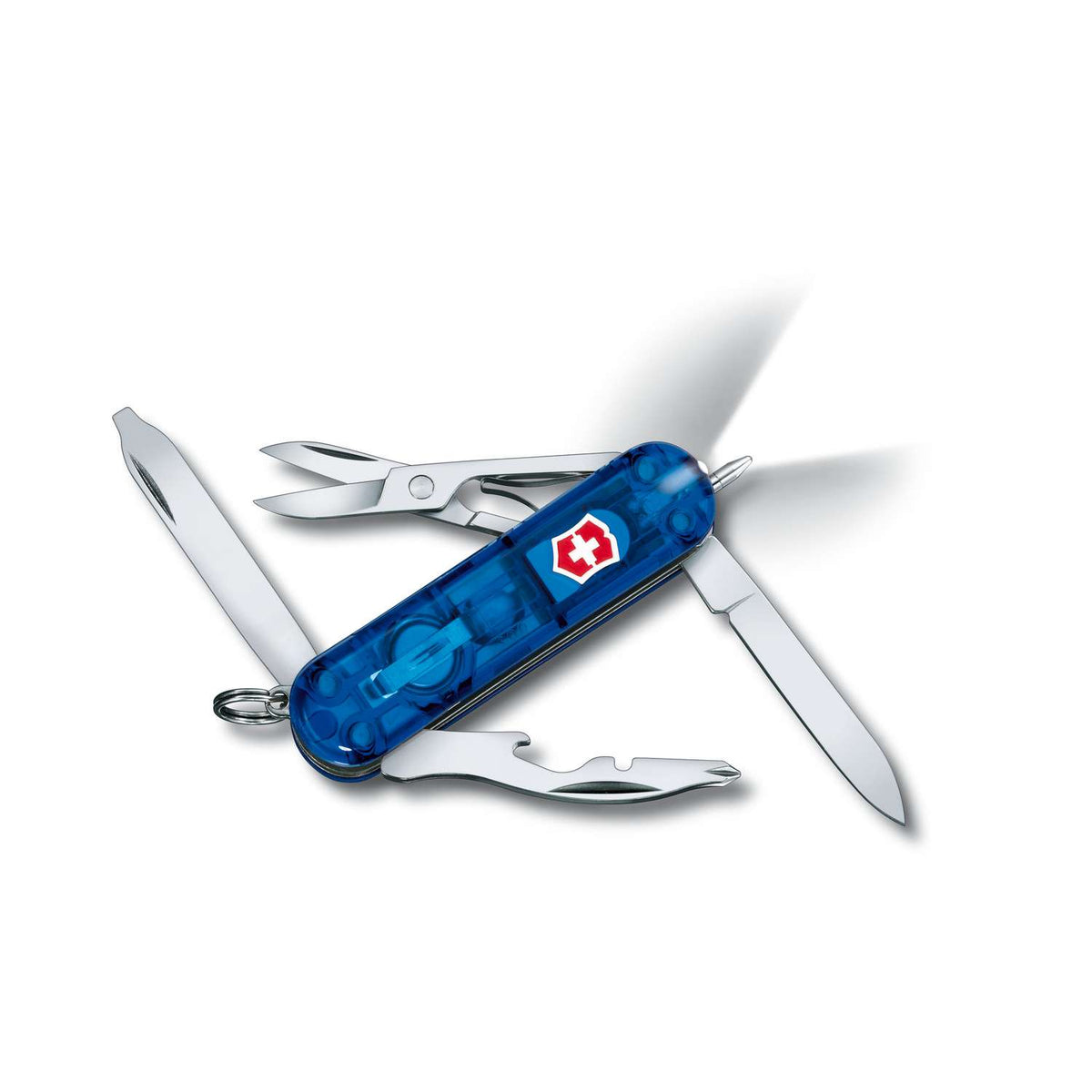 Victorinox Midnite Manager Swiss Army Knife 58 mm 10 Functions Blue Transparent 0.6366.T2