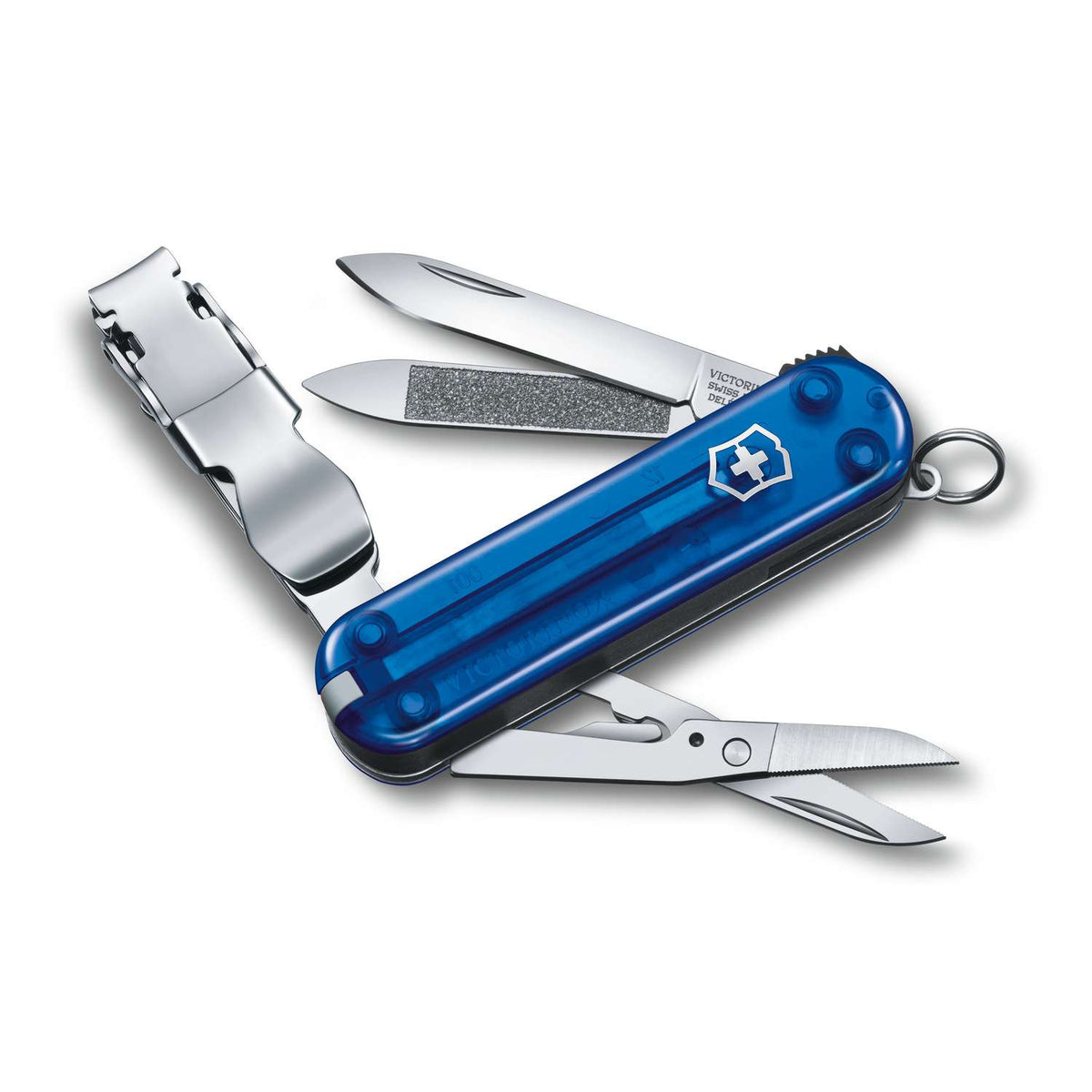 Victorinox Nail Clip 580 Swiss Army Knife 65 mm 8 Functions Blue Transparent 0.6463.T2