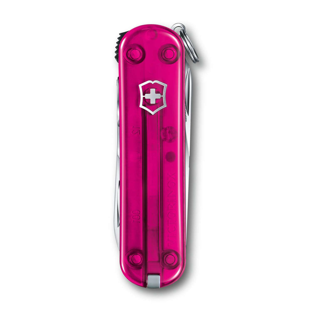 Victorinox Nail Clip 580 Swiss Army Knife 65 mm 8 Functions Pink Transparent 0.6463.T5