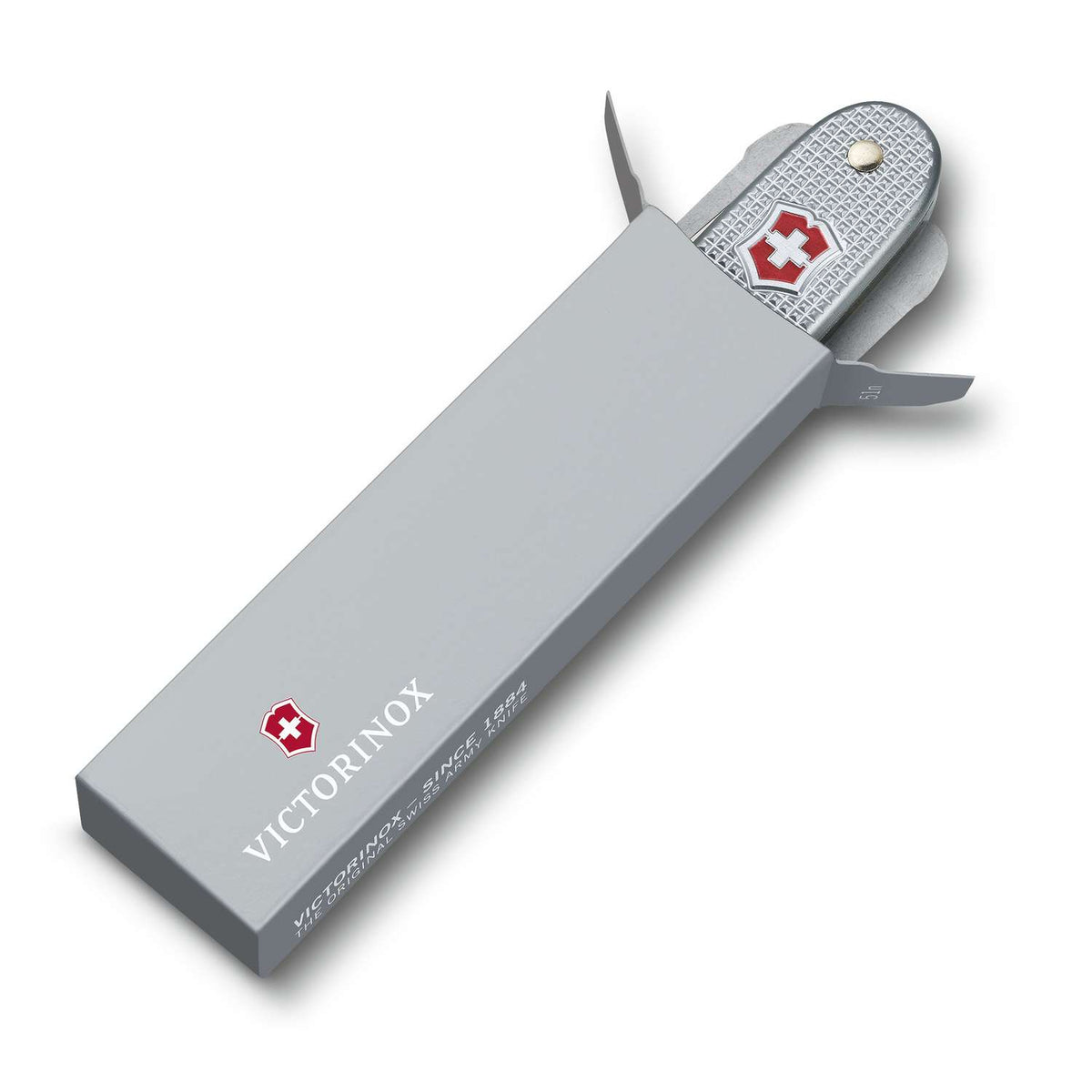 Victorinox Pioneer Alox Swiss Army Knife 93 mm 8 Functions Aluminium Scales Silver 0.8201.26